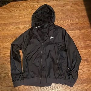 Large Black Nike Windbreaker